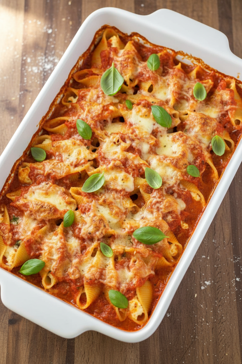 Easy Baked Stuffed Shells Recipe