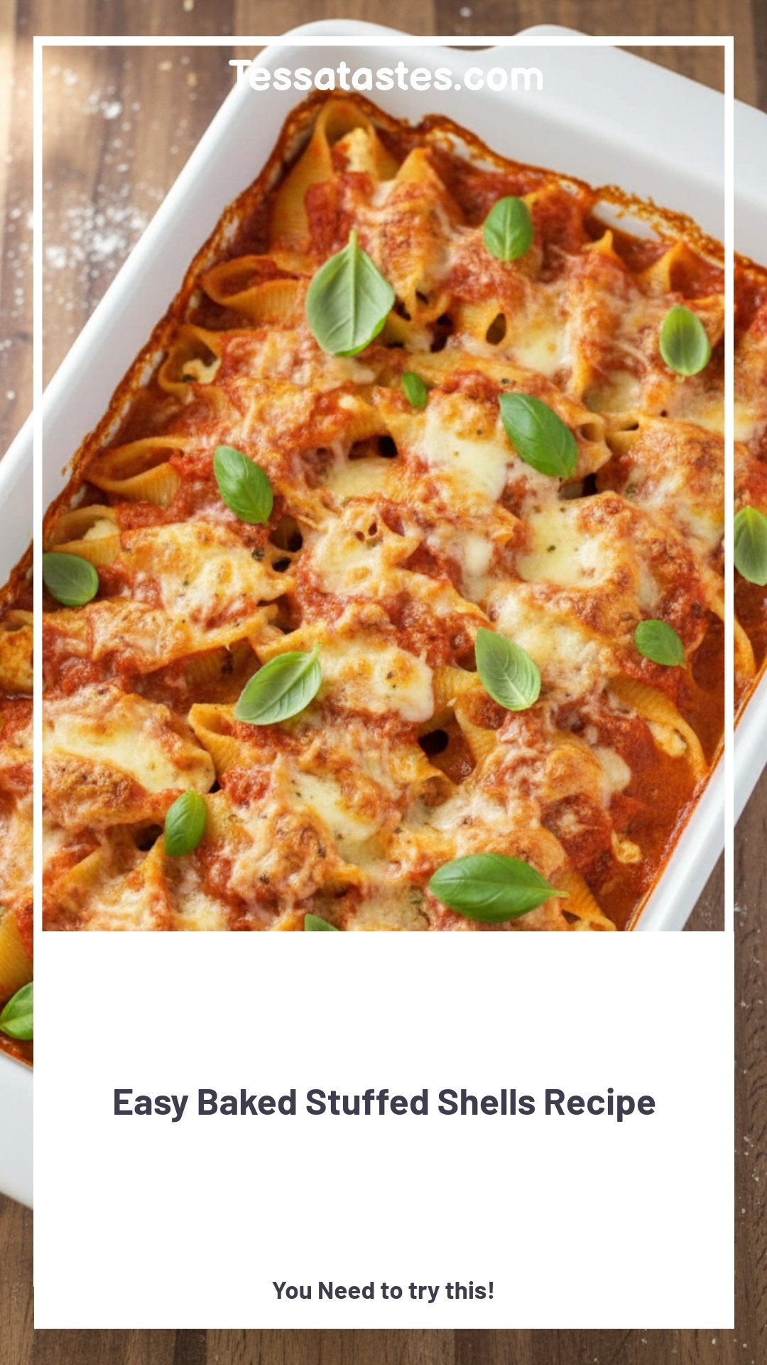 Easy Baked Stuffed Shells Recipe