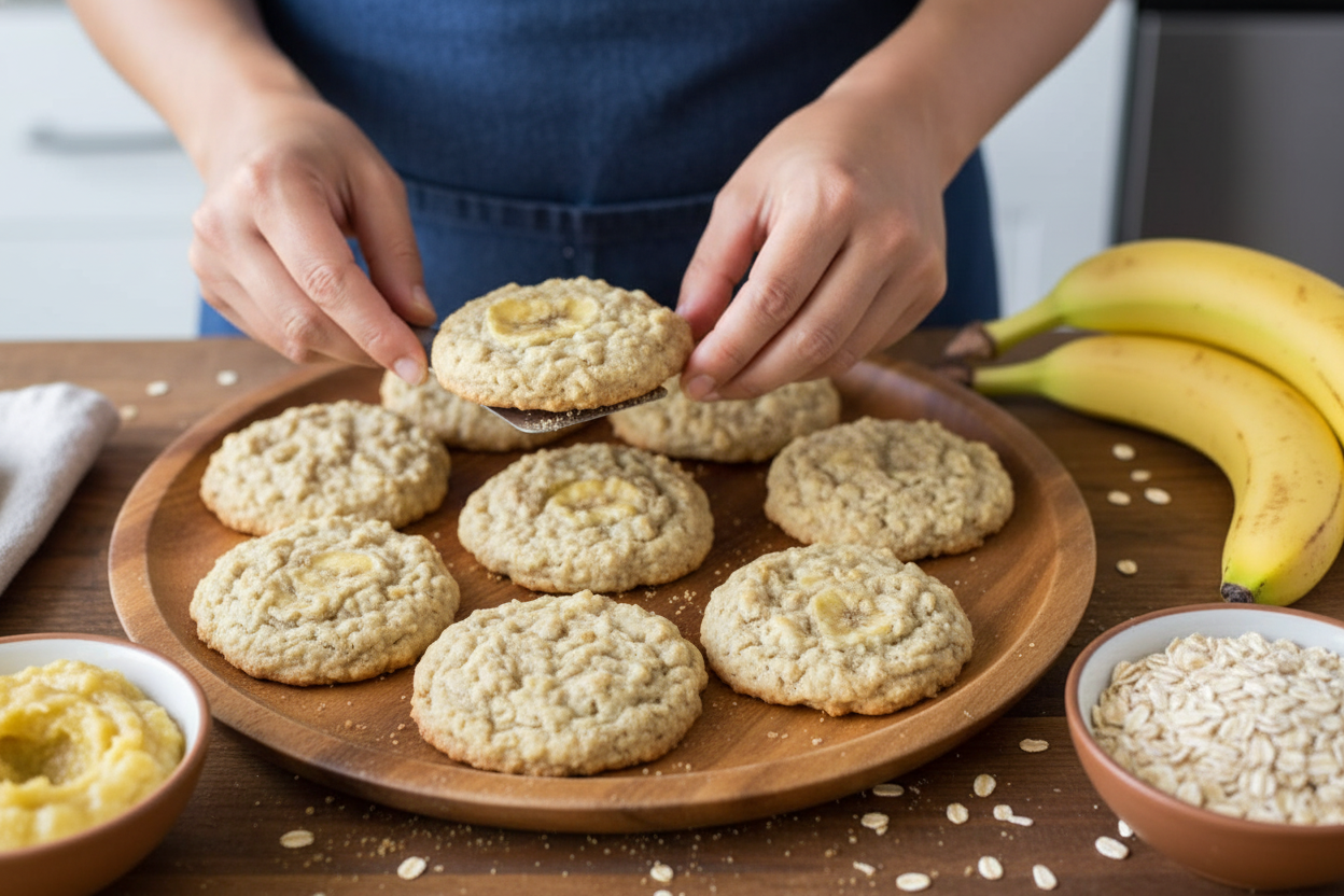 Easy Banana Oatmeal Cookie Recipe