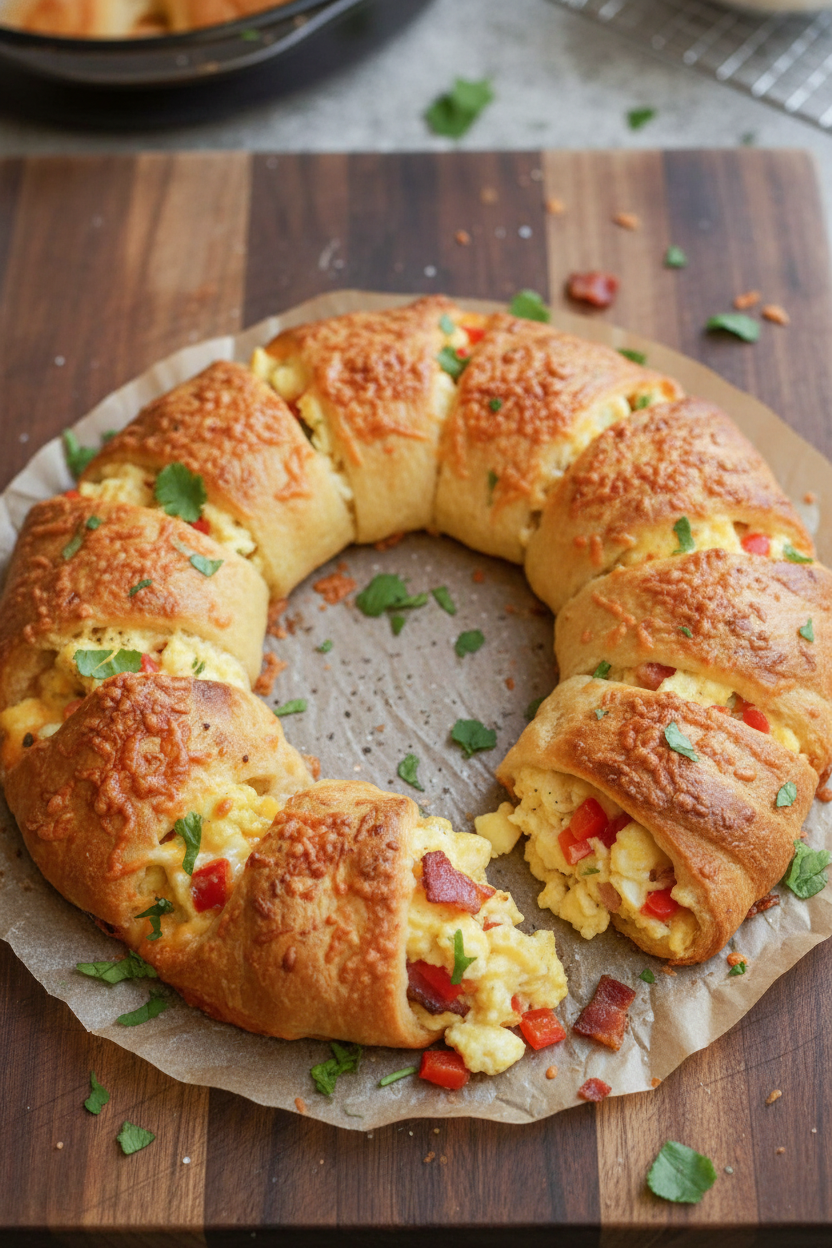 Easy Breakfast Crescent Ring Recipe