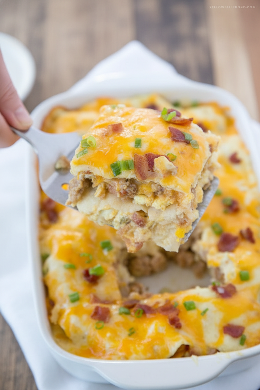Easy Breakfast Enchilada Casserole Recipe