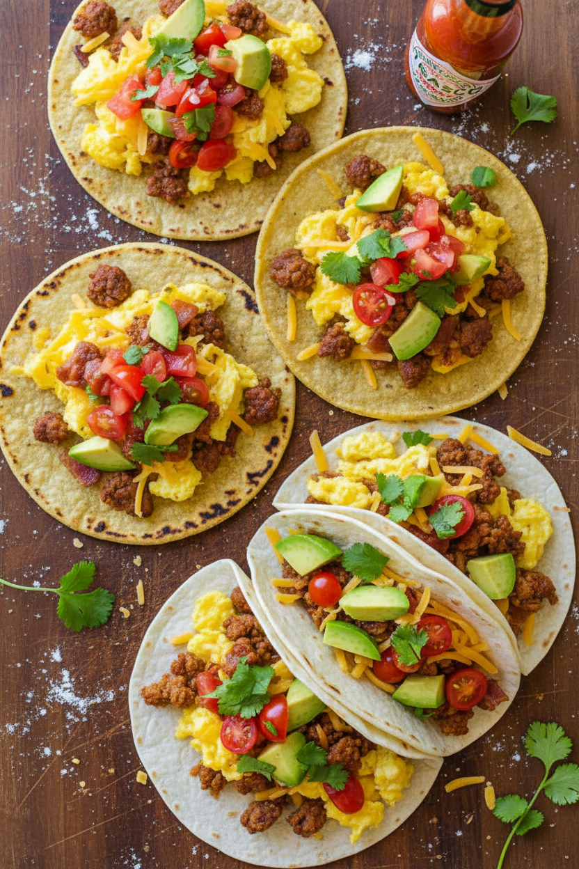 Easy Breakfast Tacos Recipe with Video Tutorial