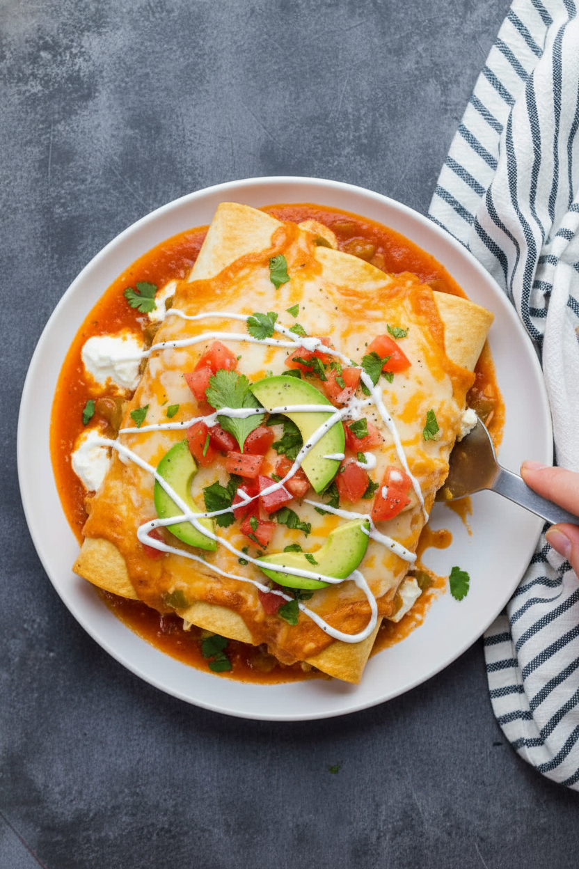 Easy Chicken Enchiladas Recipe for Dinner