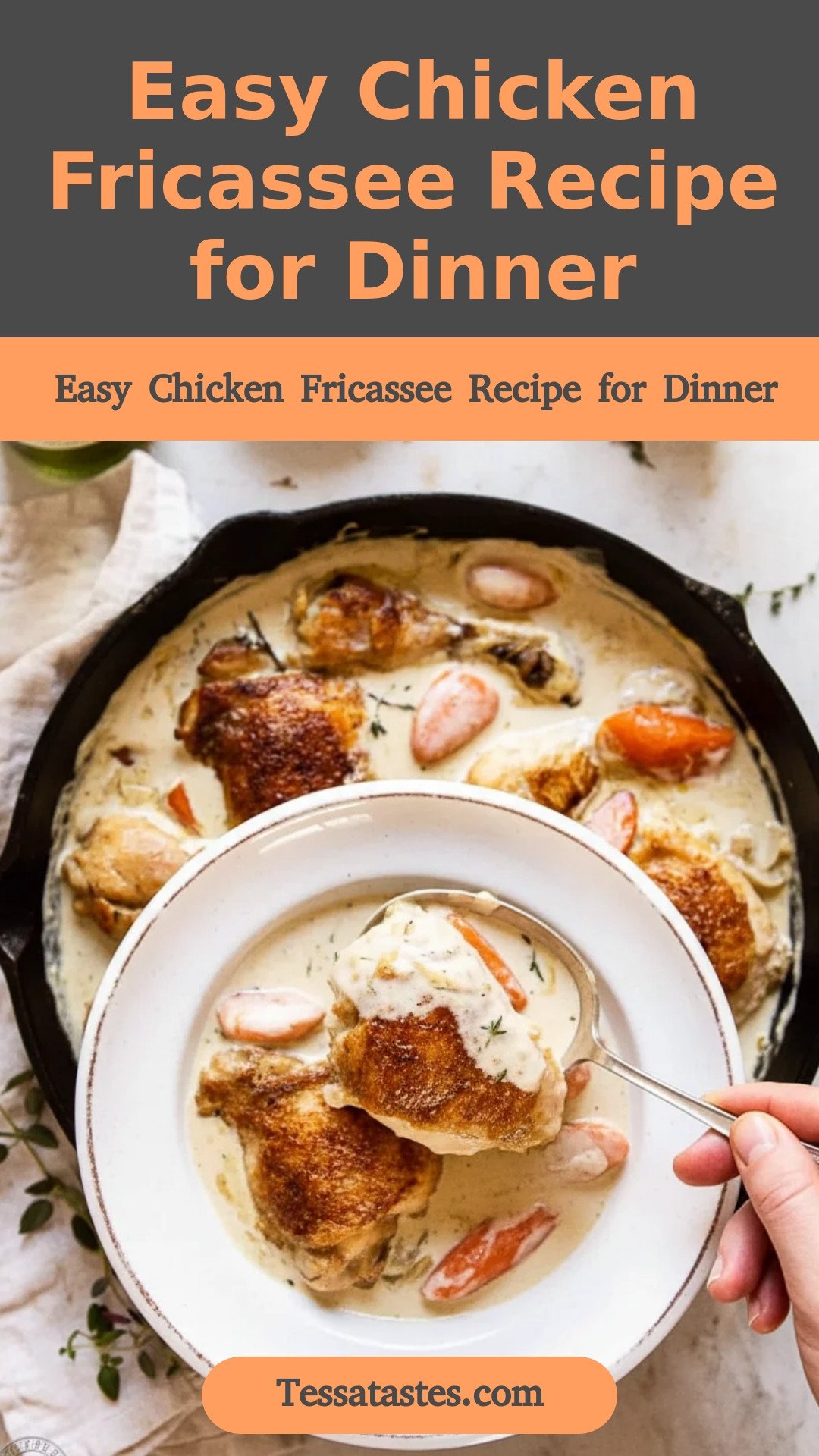 Easy Chicken Fricassee Recipe for Dinner