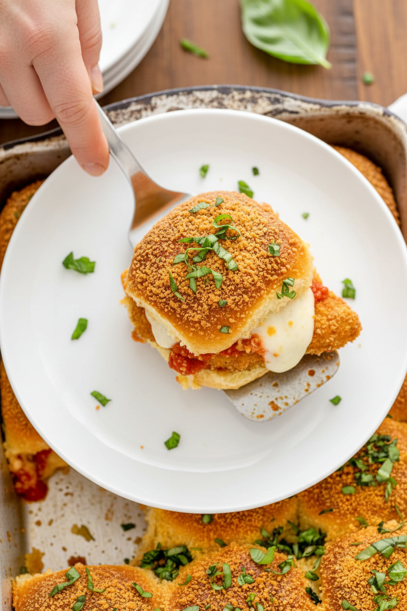 Easy Chicken Parmesan Sliders Recipe