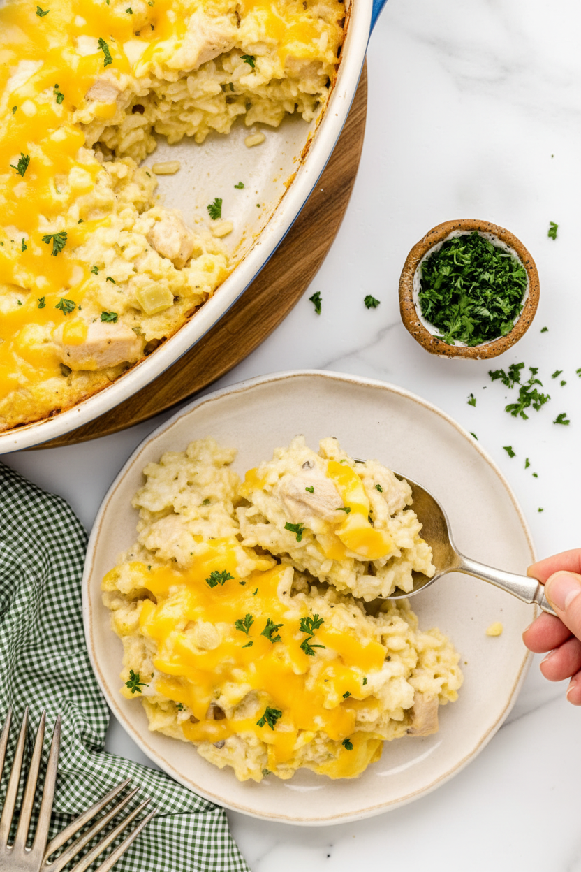 Easy Chicken and Rice Casserole Recipe
