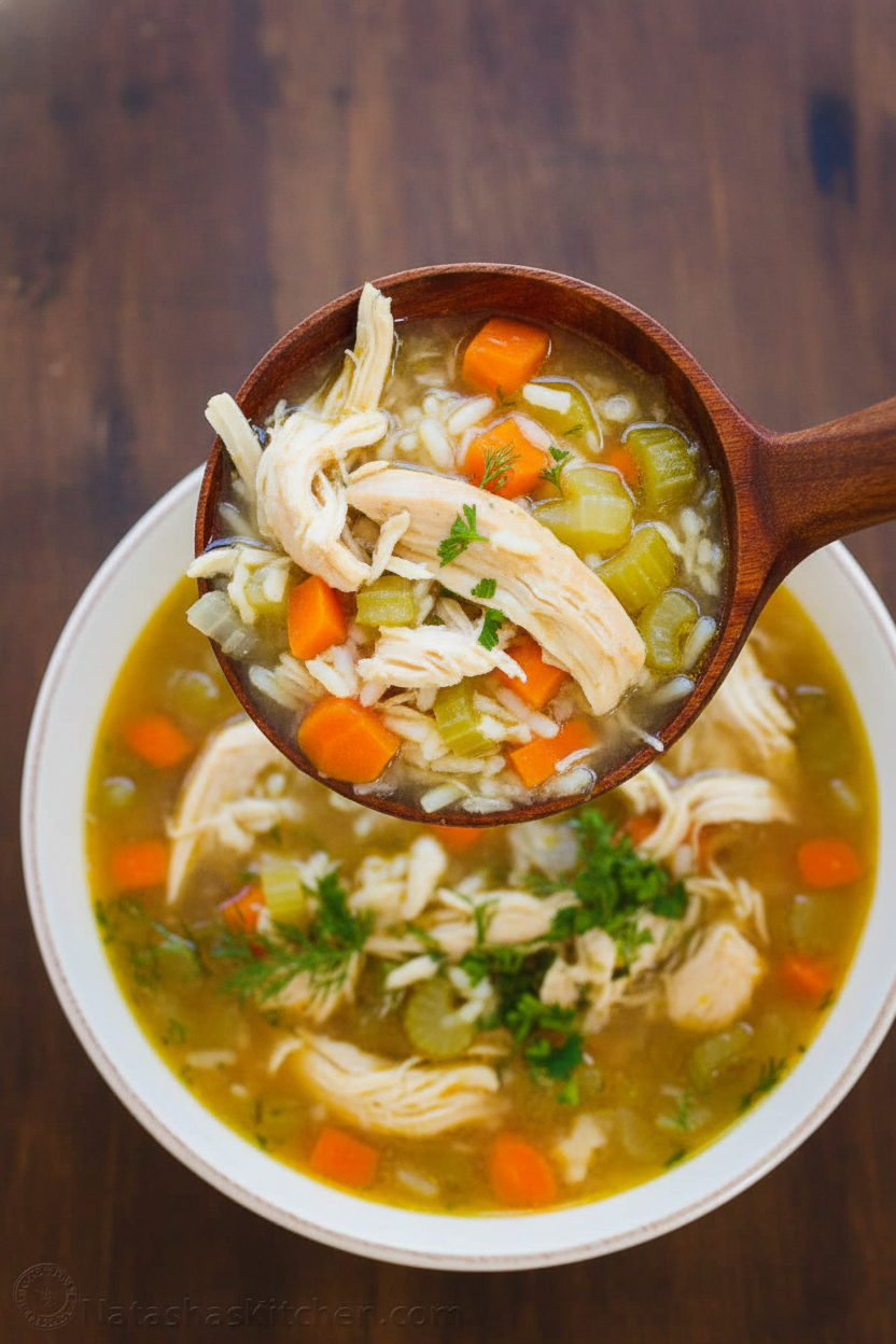 Easy Chicken and Rice Soup Recipe
