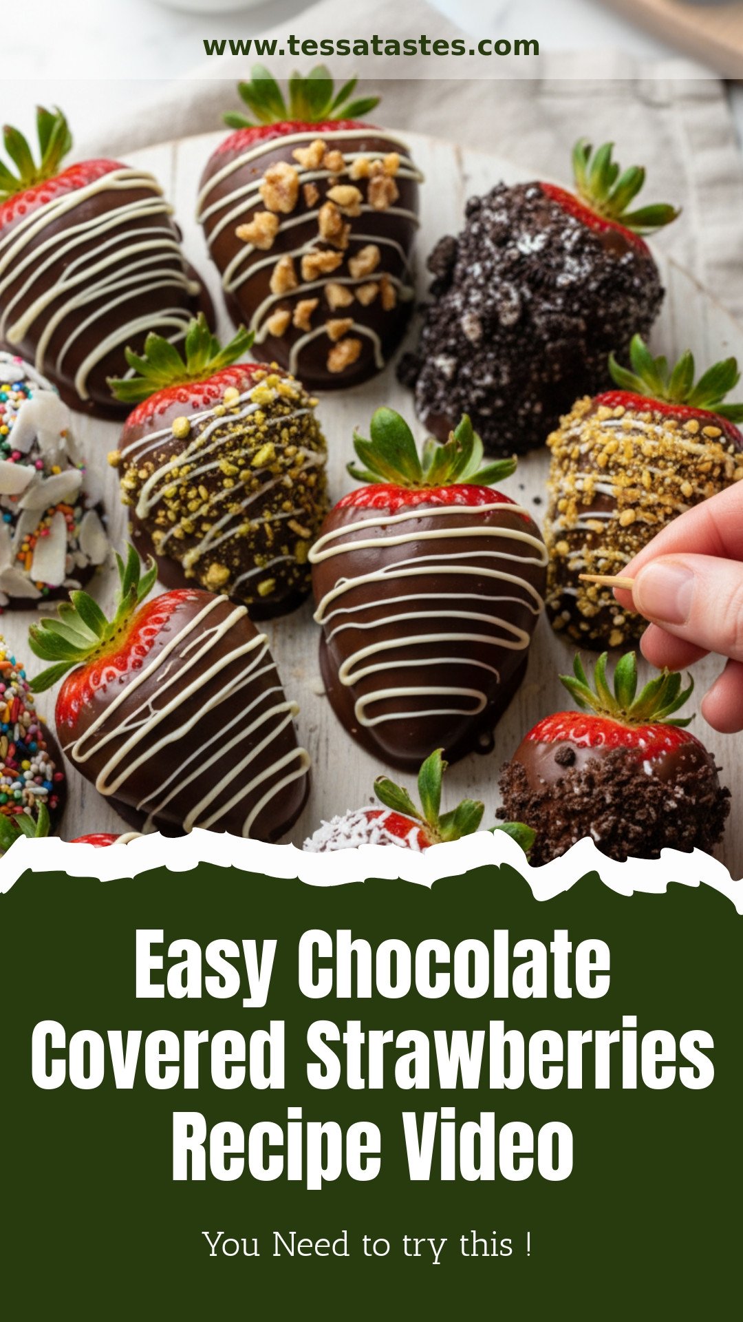 Easy Chocolate Covered Strawberries Recipe Video