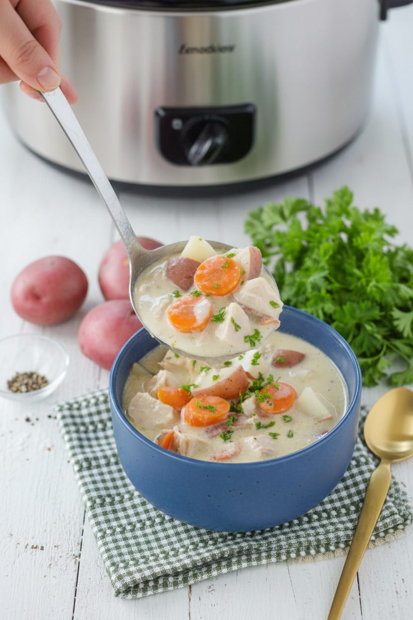 Easy Crockpot Chicken Stew Recipe