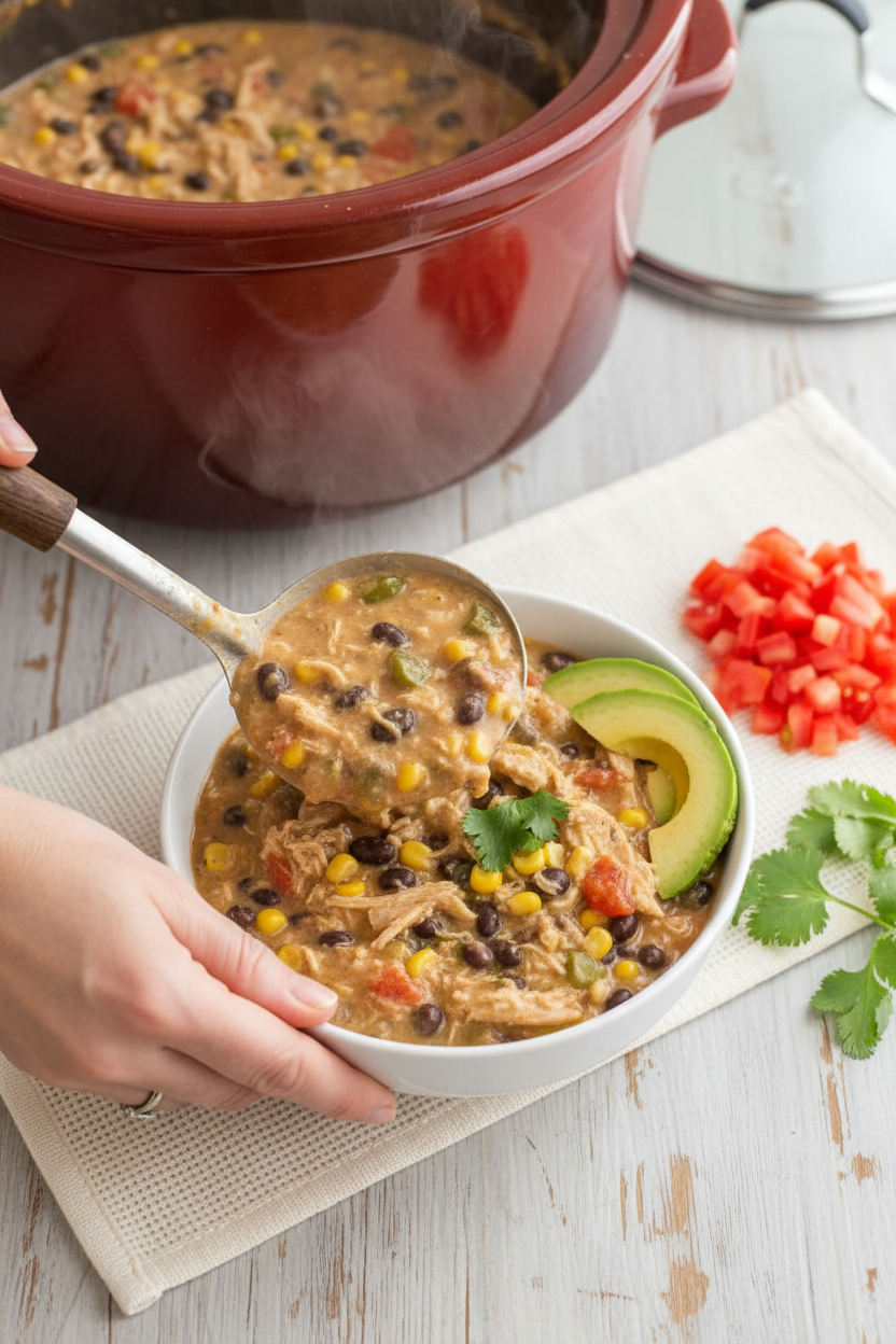 Easy Crockpot Taco Soup Recipe