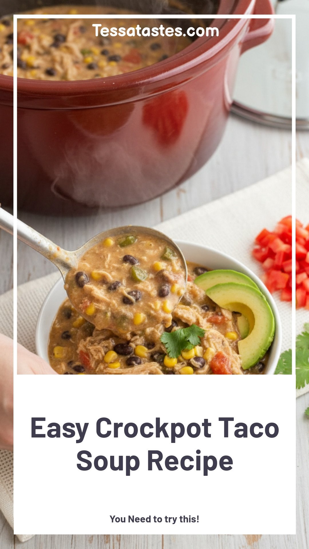 Easy Crockpot Taco Soup Recipe