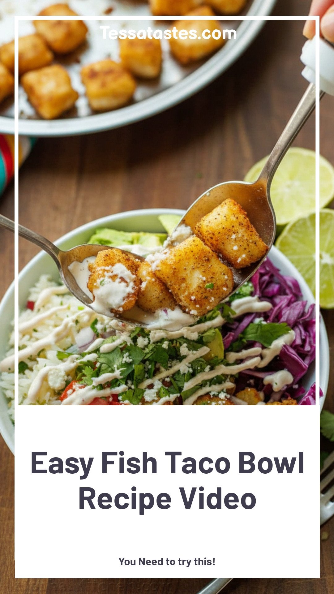 Easy Fish Taco Bowl Recipe Video