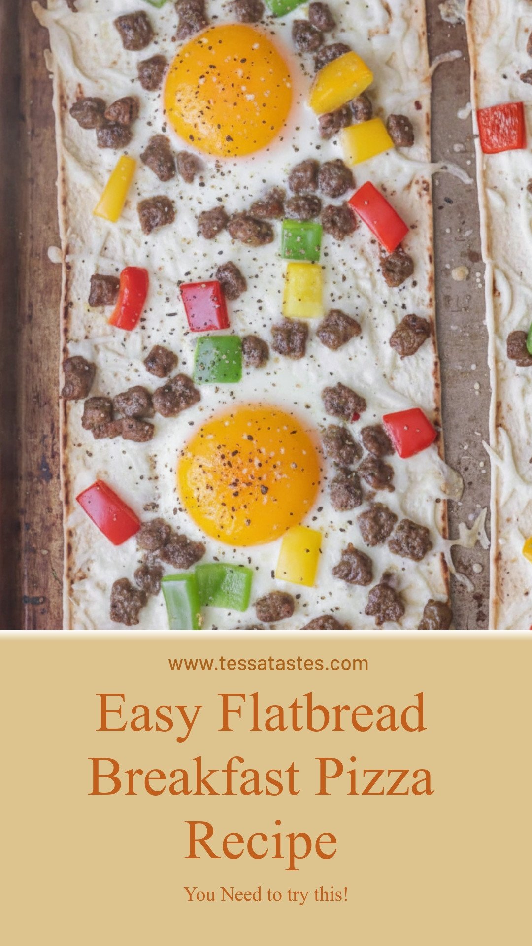 Easy Flatbread Breakfast Pizza Recipe