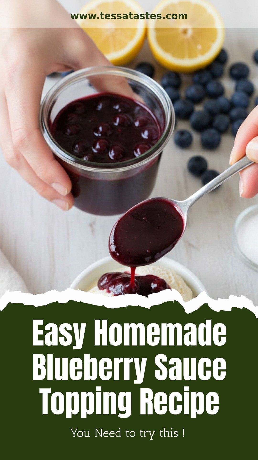 Easy Homemade Blueberry Sauce Topping Recipe
