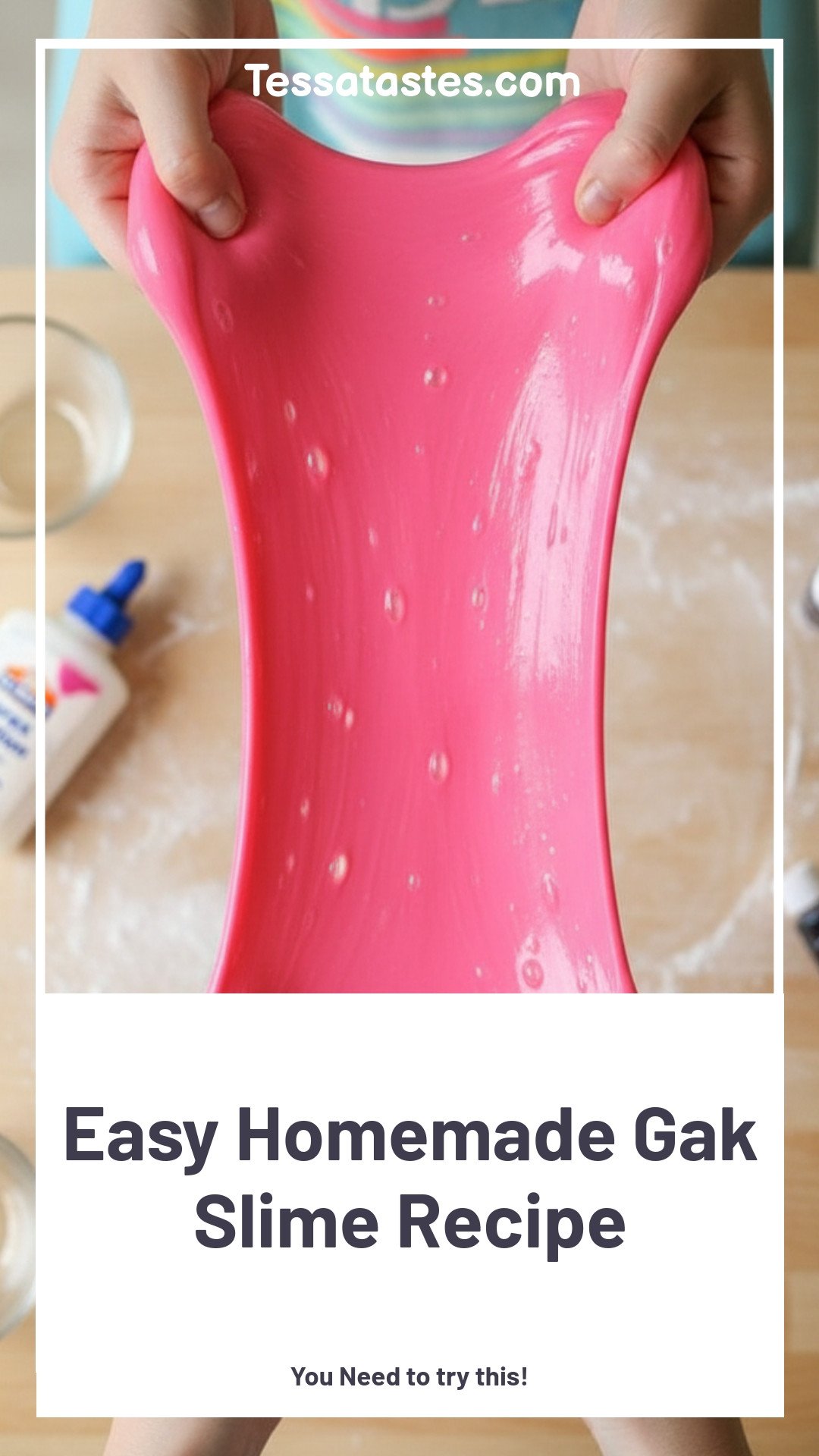 Easy Homemade Gak Slime Recipe