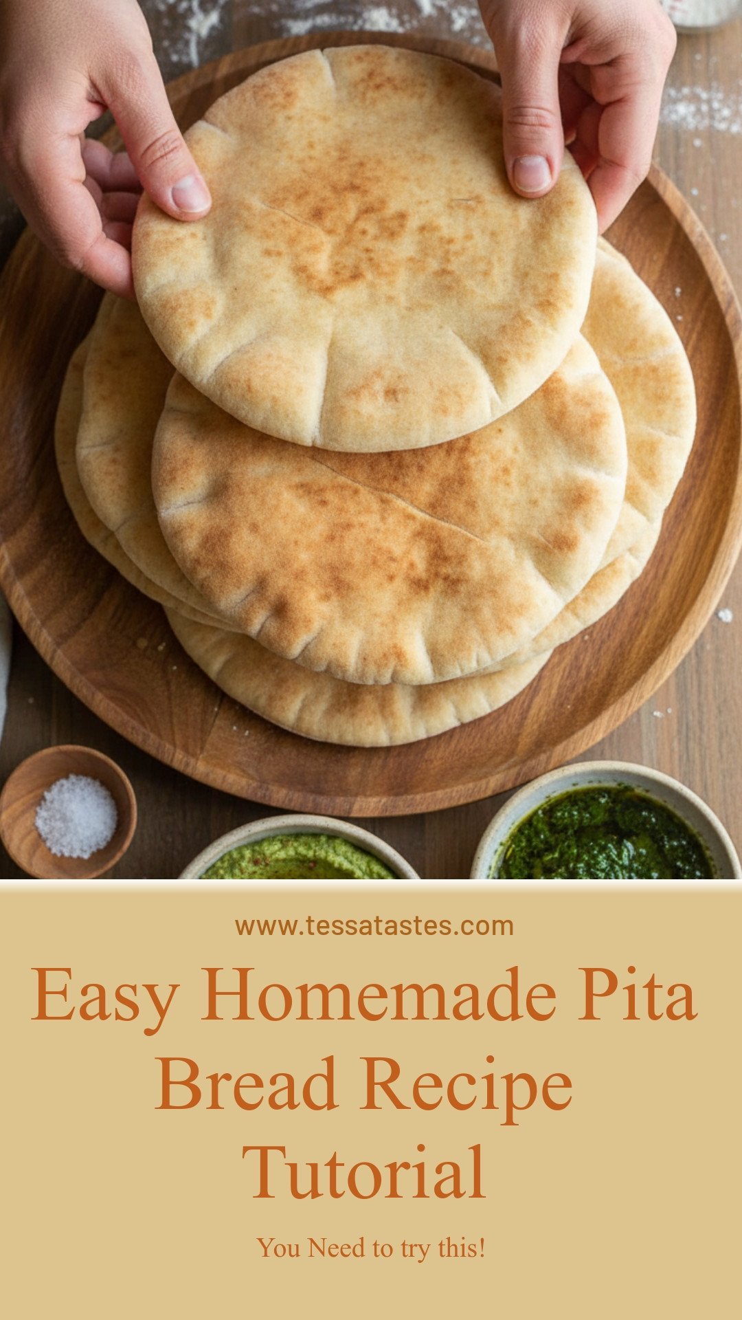 Easy Homemade Pita Bread Recipe Tutorial