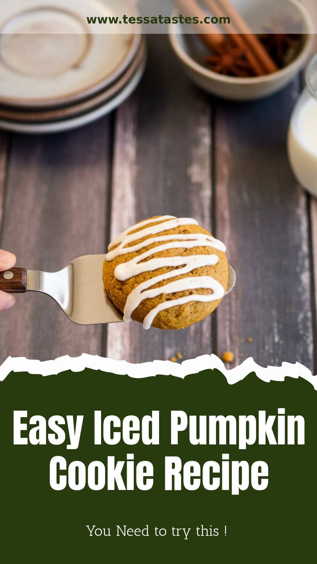 Easy Iced Pumpkin Cookie Recipe