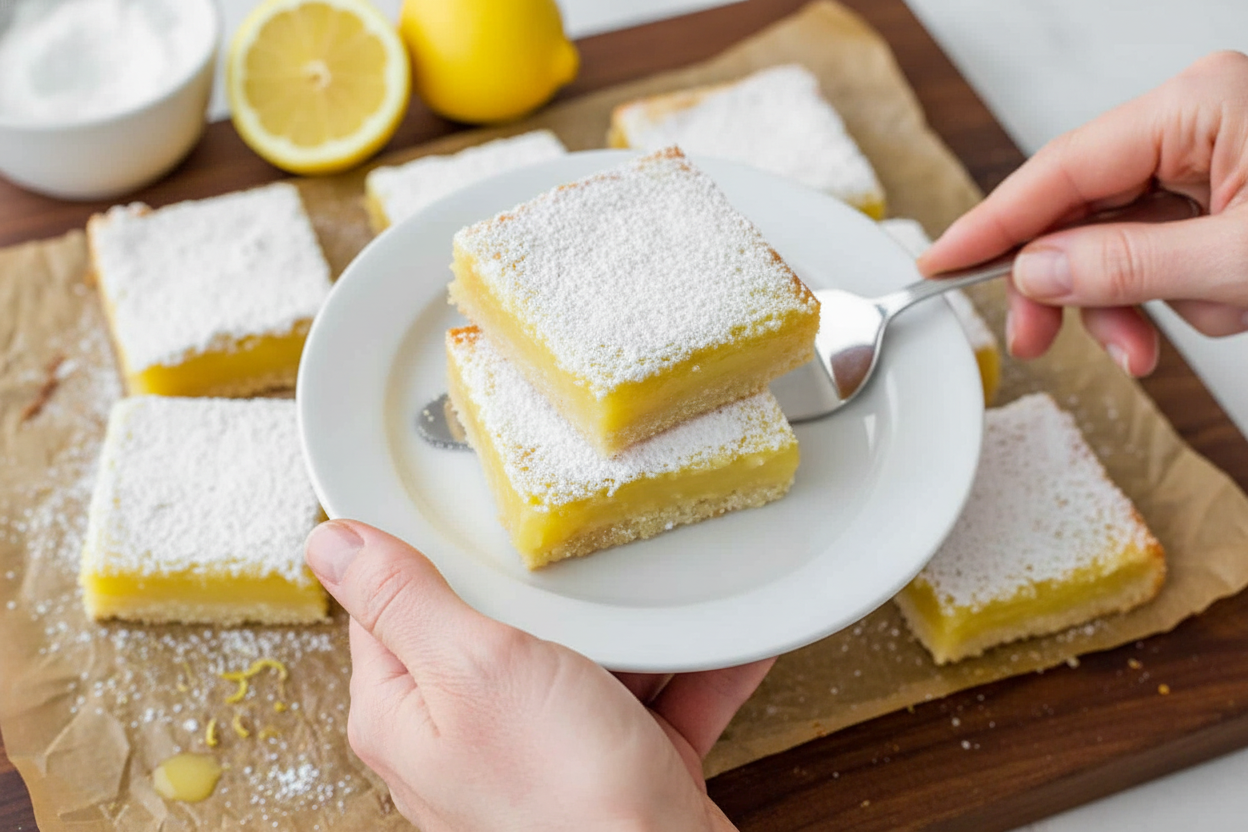 Easy Lemon Bars Recipe with Video Tutorial