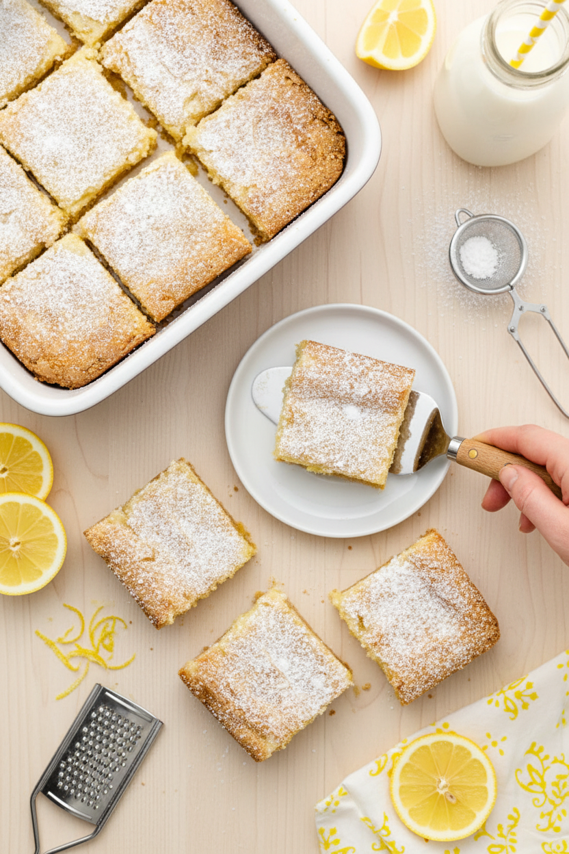 Easy Lemon Bars Using Cake Mix Recipe