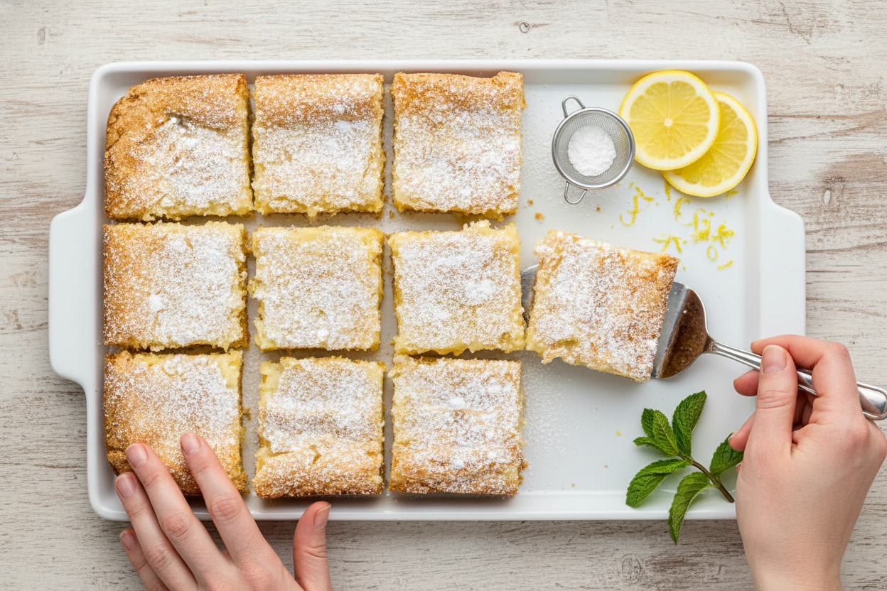 Easy Lemon Bars Using Cake Mix Recipe