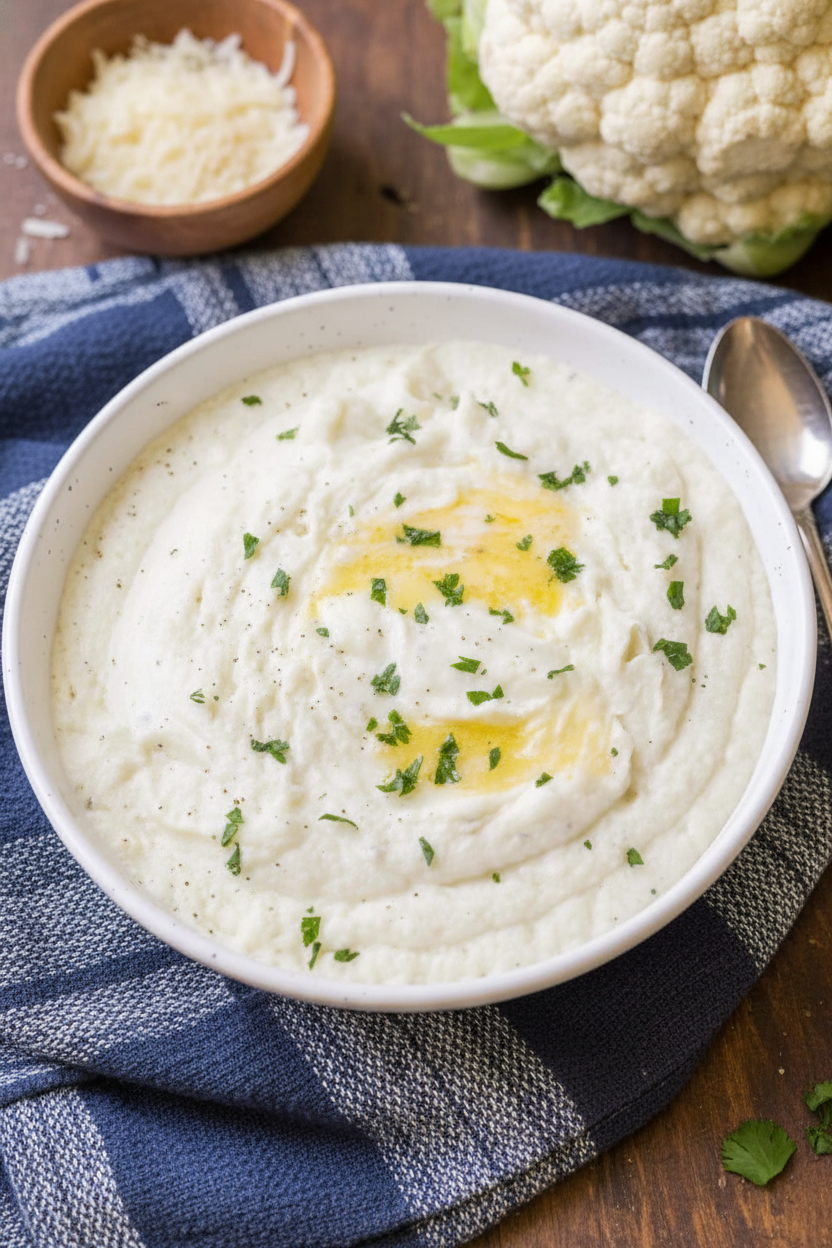 Easy Mashed Cauliflower Recipe for Low Carb Diets