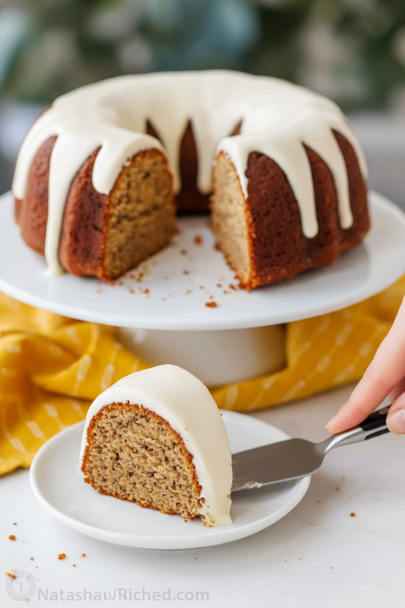 Easy Moist Banana Bundt Cake Recipe