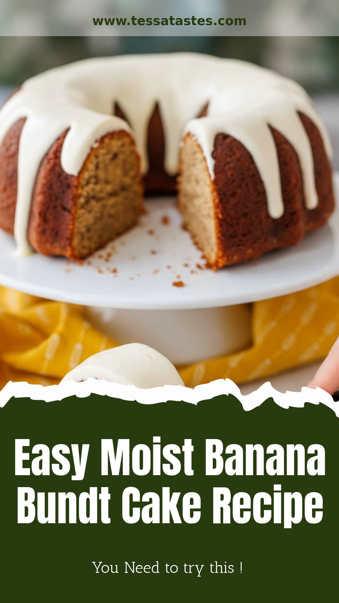 Easy Moist Banana Bundt Cake Recipe