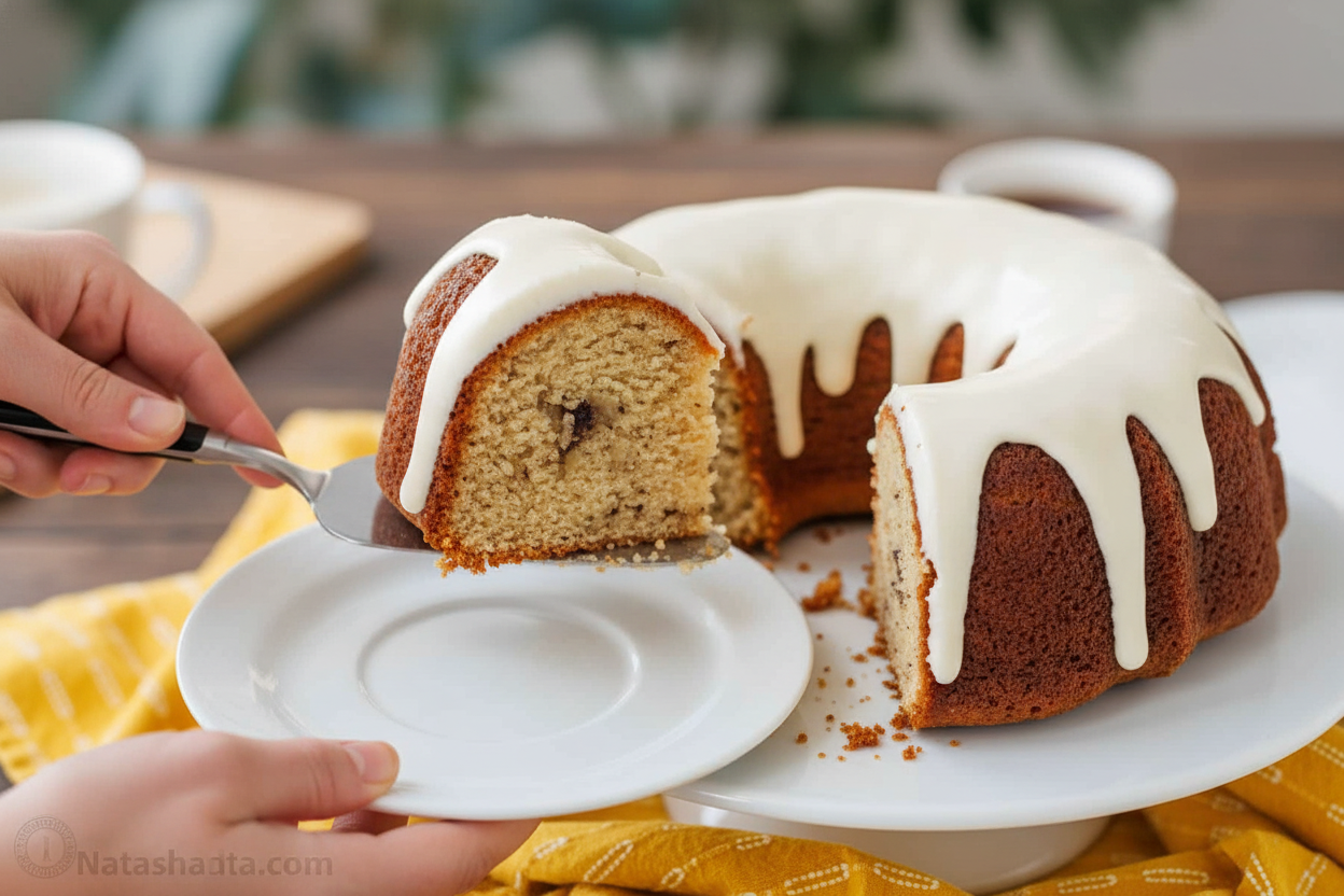 Easy Moist Banana Bundt Cake Recipe