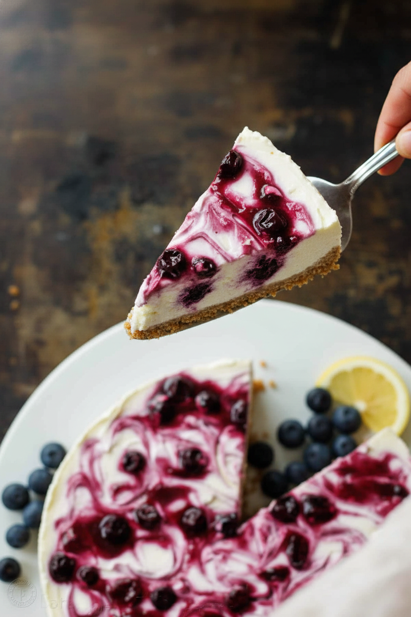 Easy No-Bake Blueberry Cheesecake Recipe