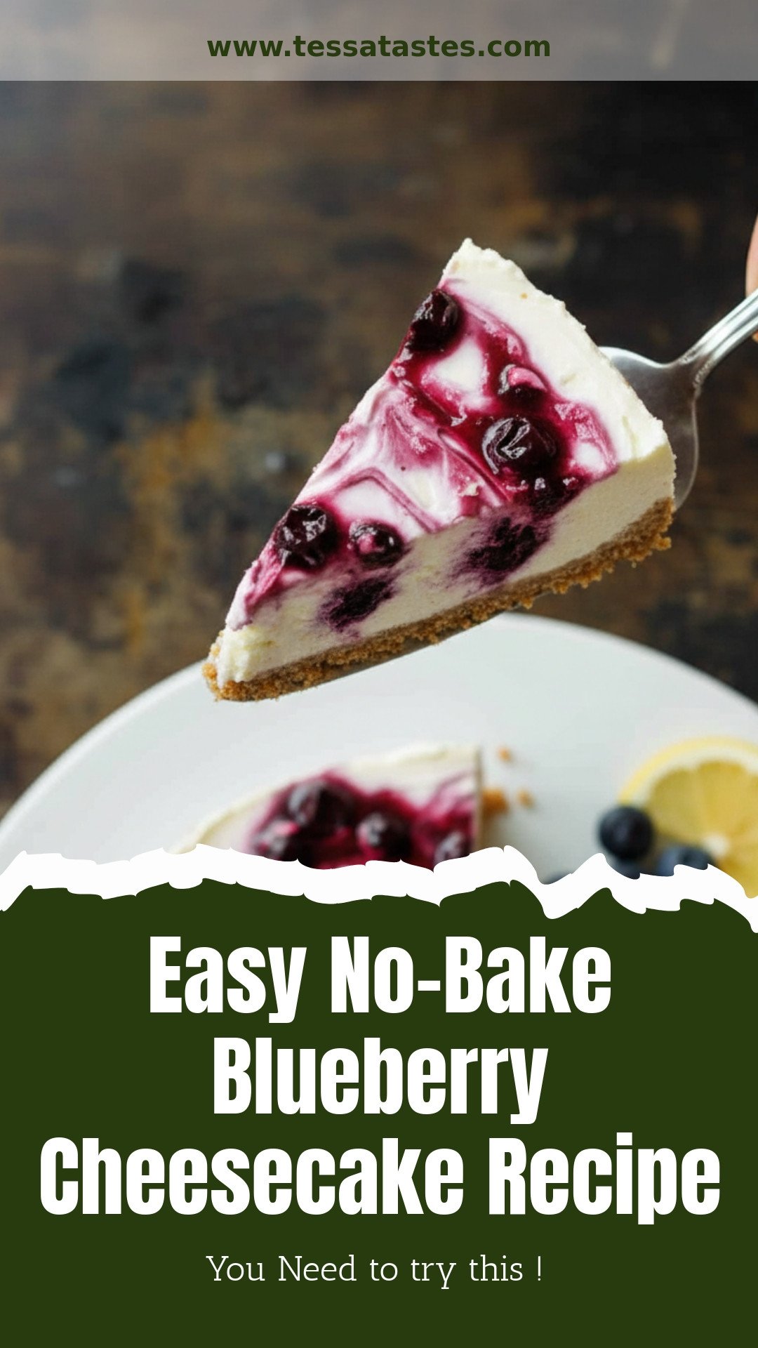Easy No-Bake Blueberry Cheesecake Recipe