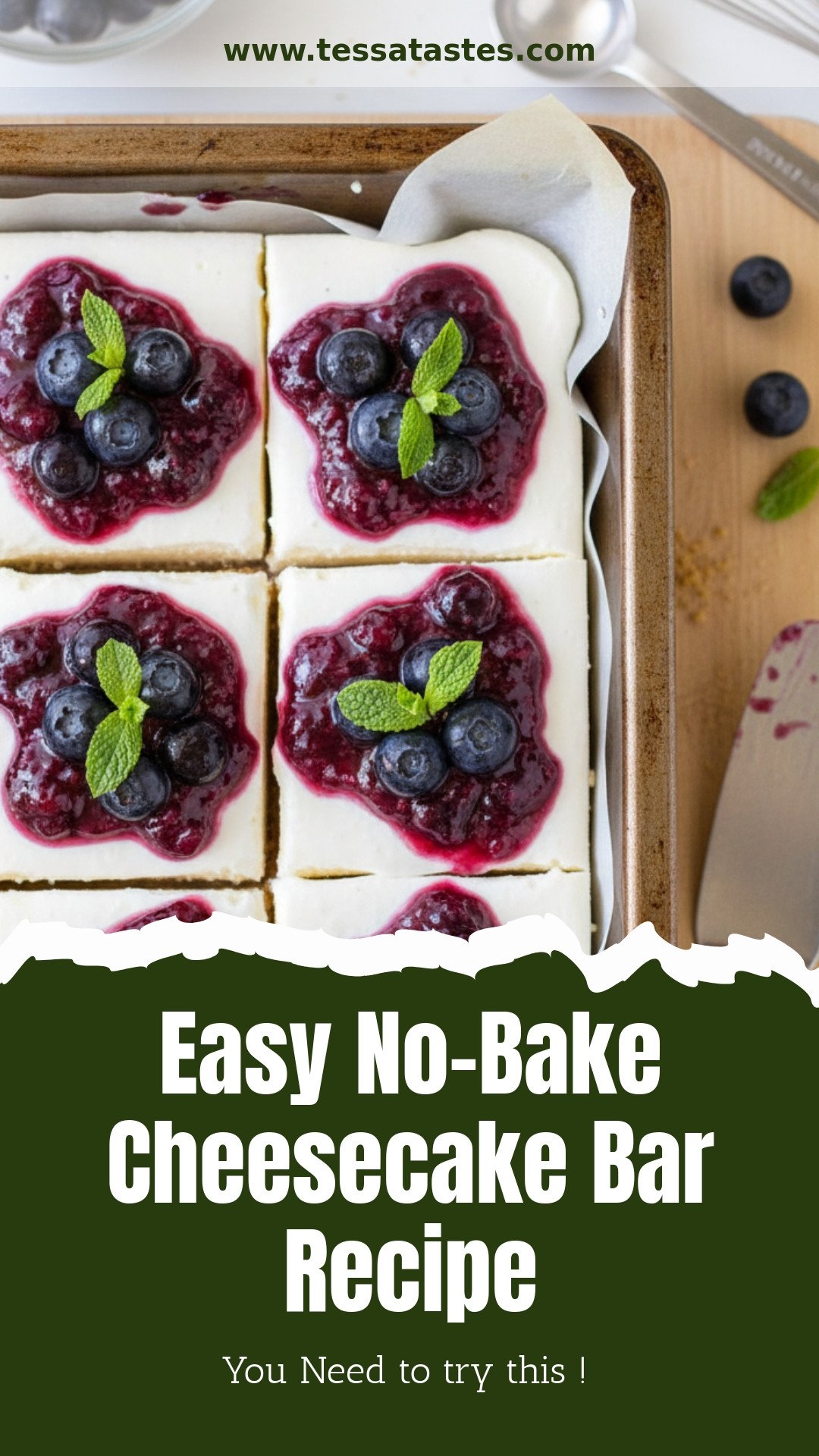 Easy No-Bake Cheesecake Bar Recipe