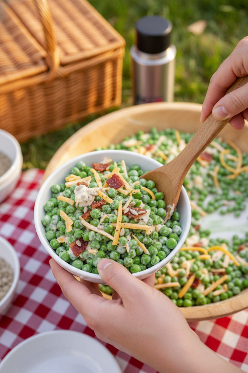 Easy Pea Salad Recipe for Summer Picnics