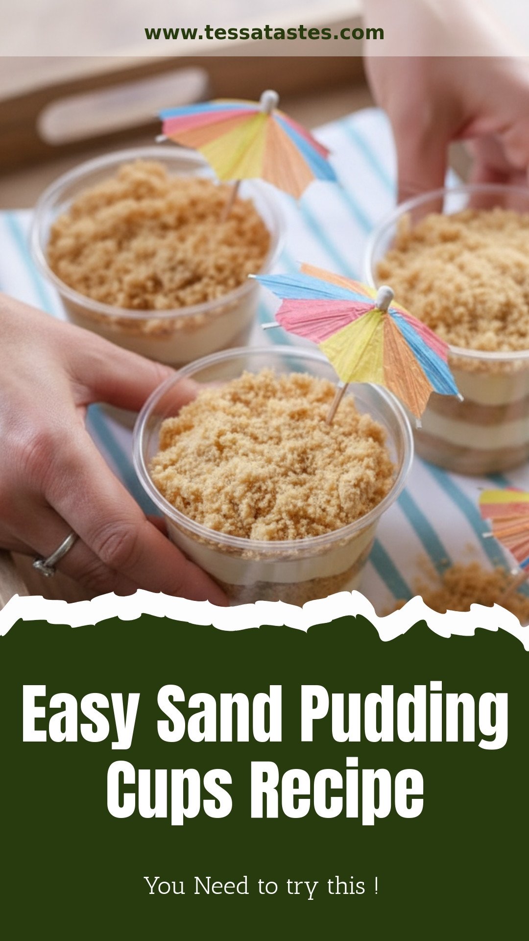 Easy Sand Pudding Cups Recipe