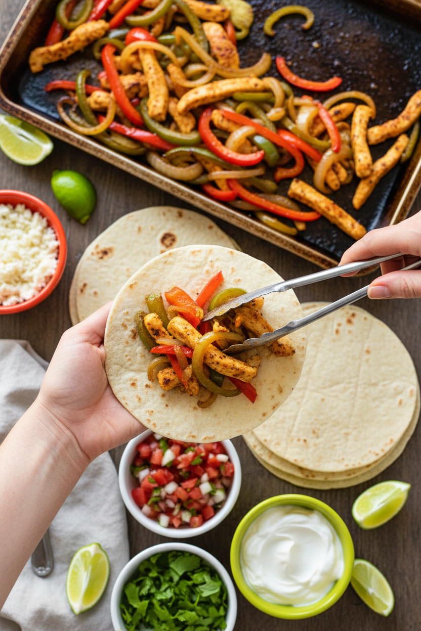 Easy Sheet Pan Chicken Fajitas Recipe