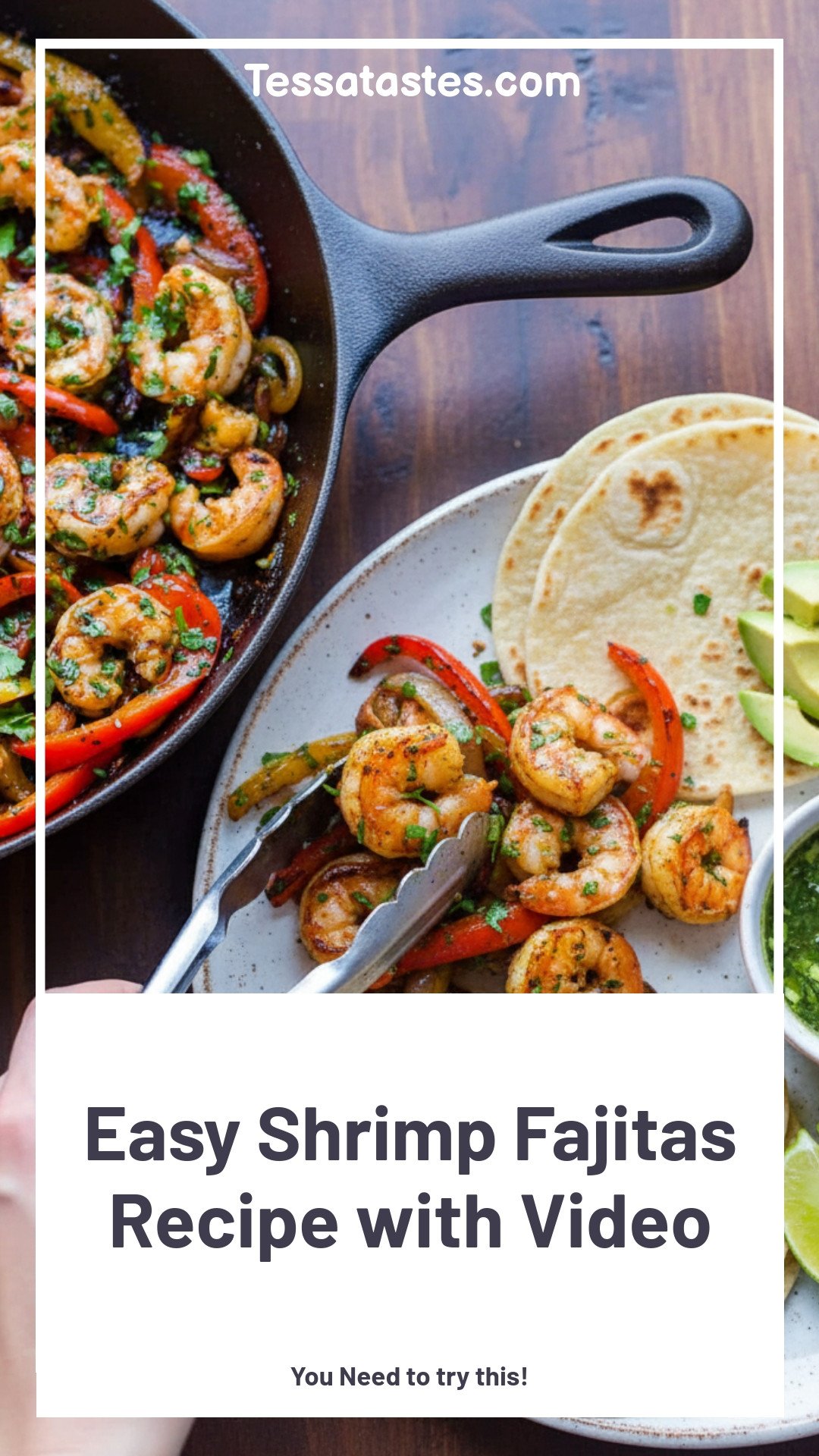 Easy Shrimp Fajitas Recipe with Video
