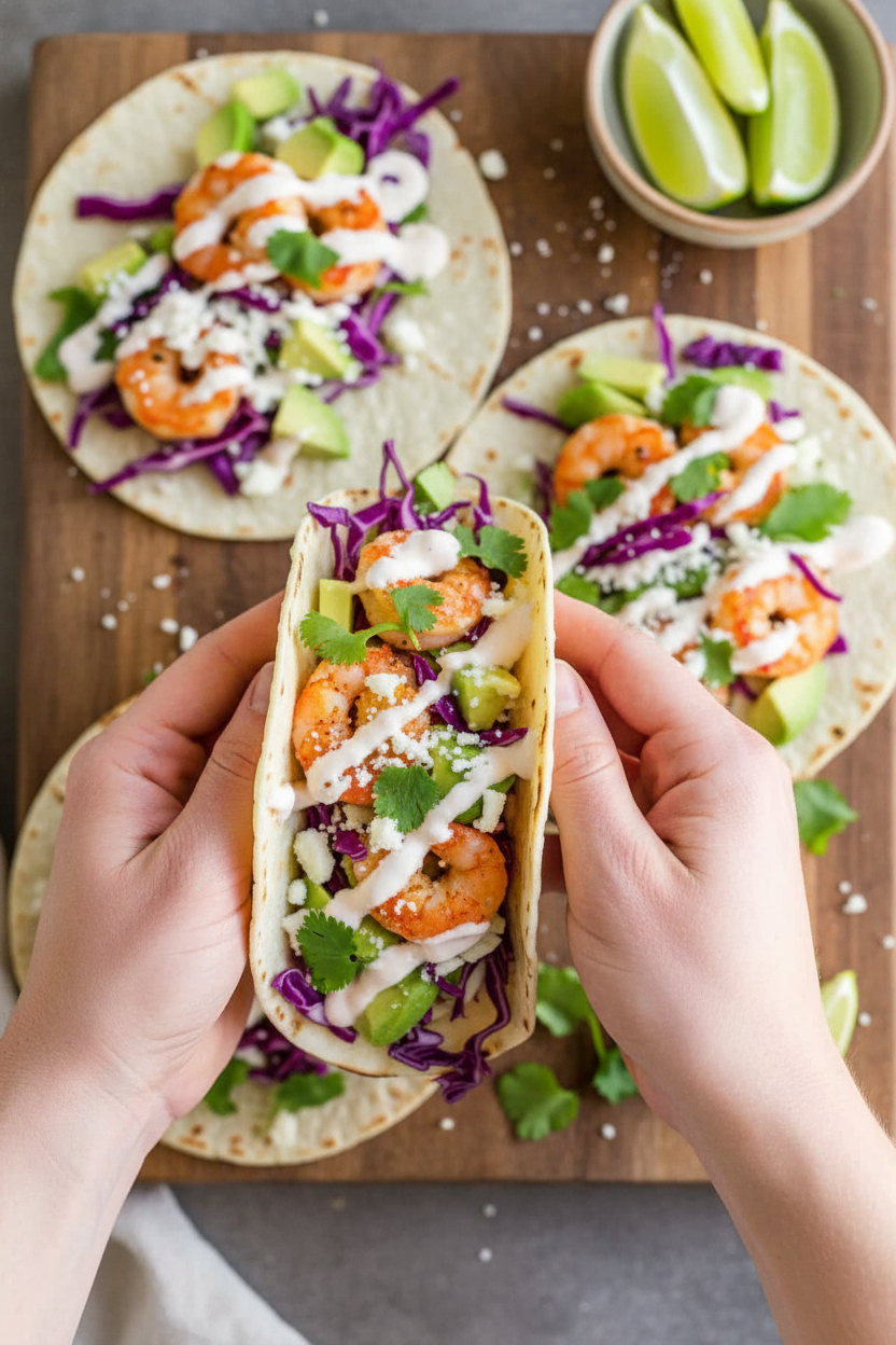 Easy Shrimp Tacos Recipe with Video Tutorial