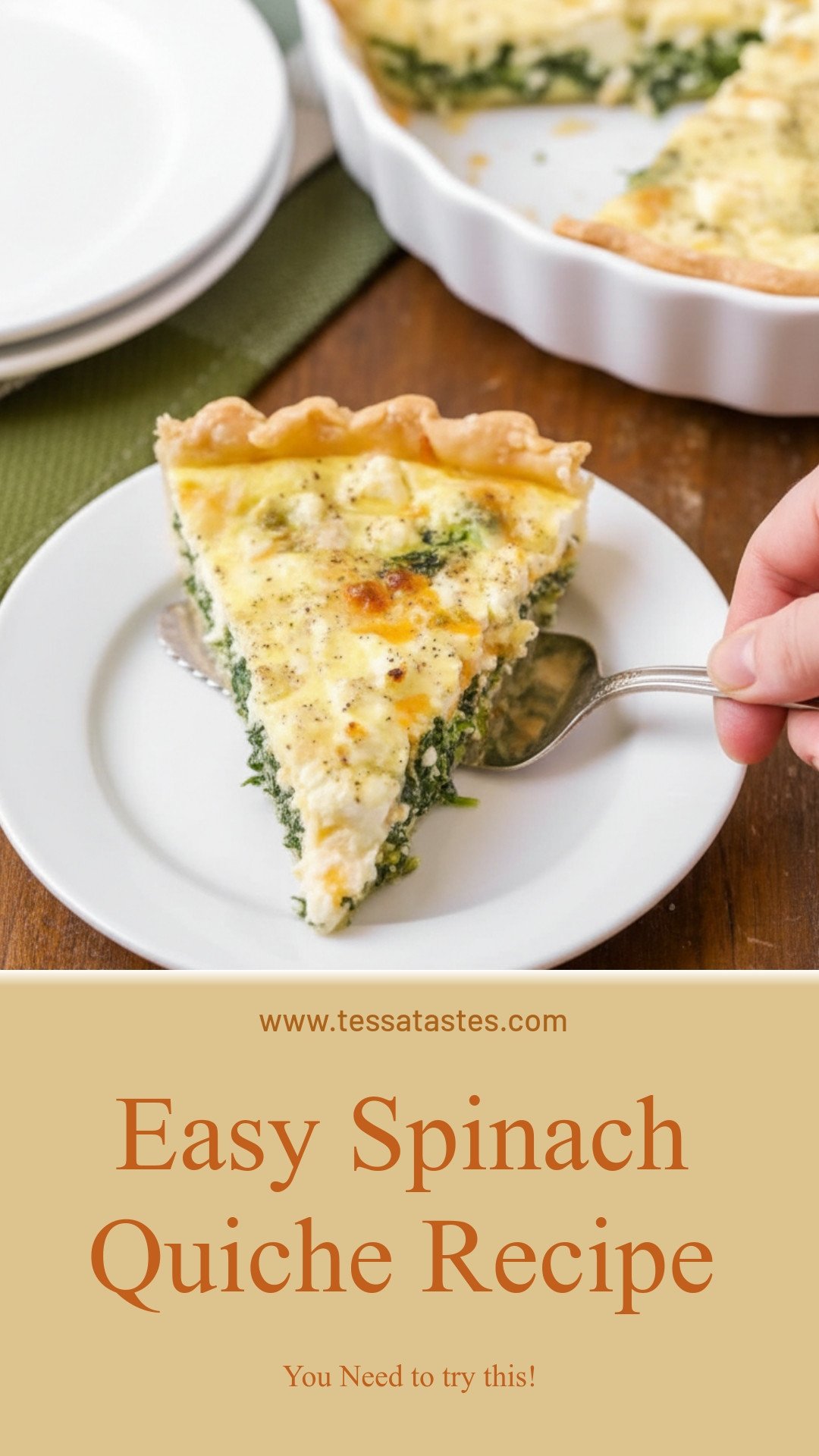 Easy Spinach Quiche Recipe