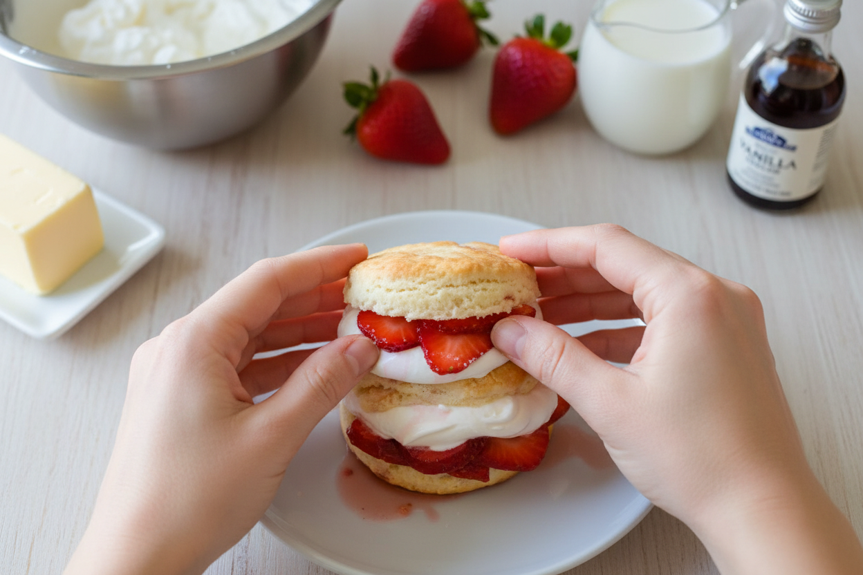 Easy Strawberry Shortcake Recipe Video Tutorial