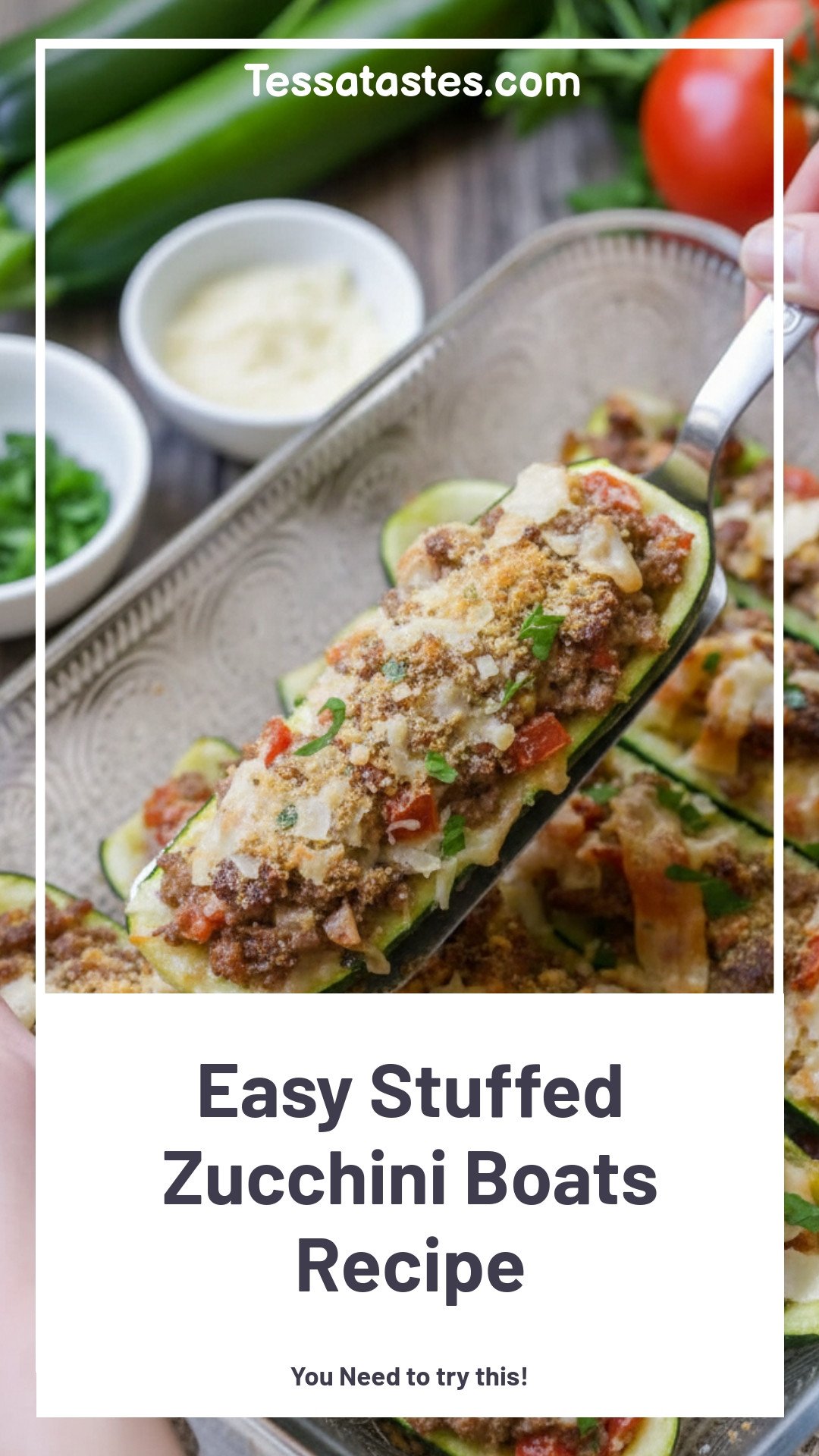 Easy Stuffed Zucchini Boats Recipe