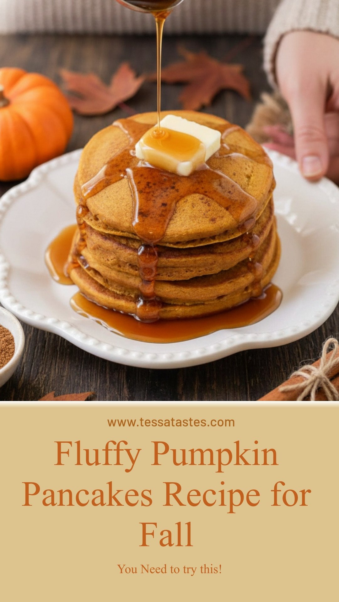 Fluffy Pumpkin Pancakes Recipe for Fall