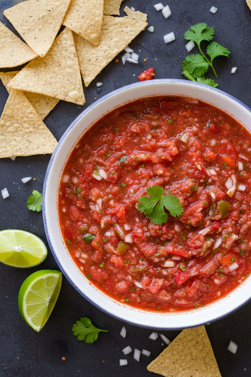 Fresh Homemade Salsa Recipe for Chips and Dips
