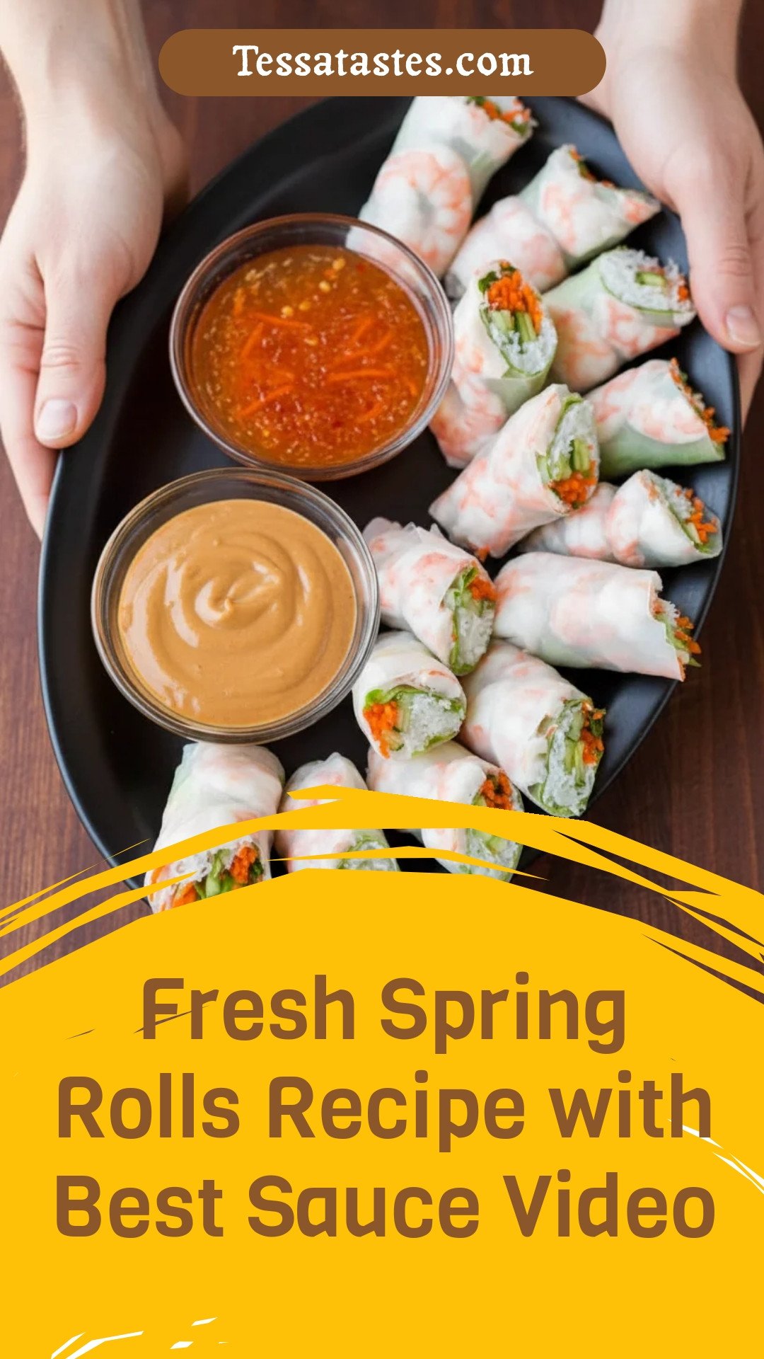 Fresh Spring Rolls Recipe with Best Sauce Video