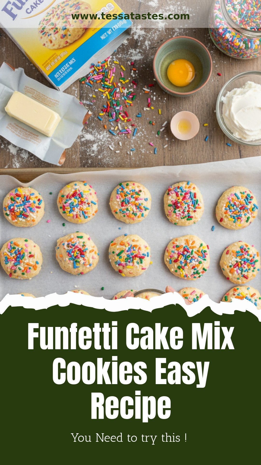 Funfetti Cake Mix Cookies Easy Recipe