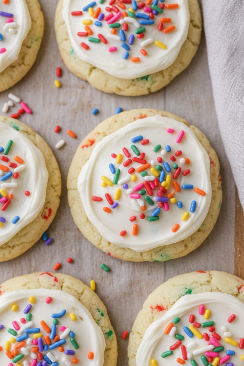 Funfetti Cookies Recipe Colorful Sprinkles Treat
