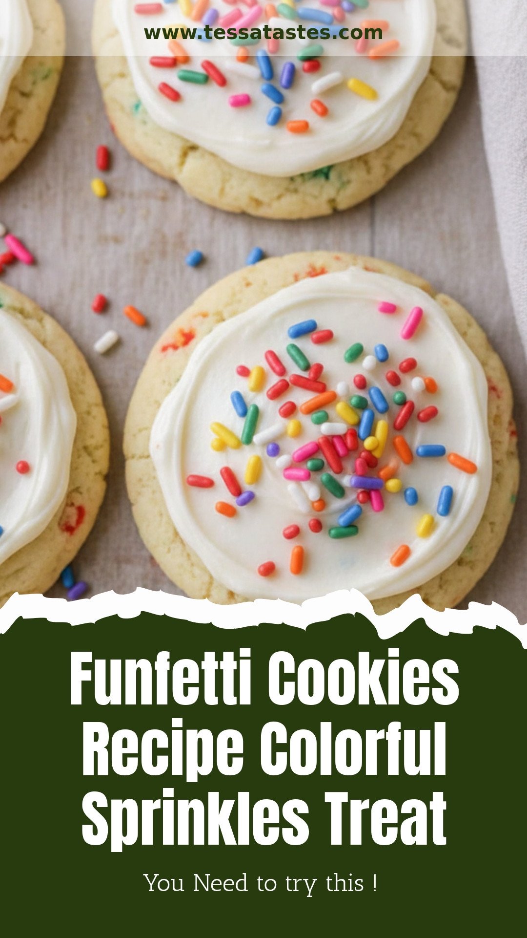 Funfetti Cookies Recipe Colorful Sprinkles Treat