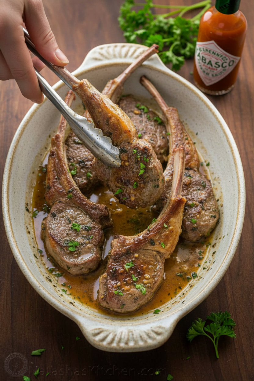 Garlic Herb Lamb Chops Recipe Video