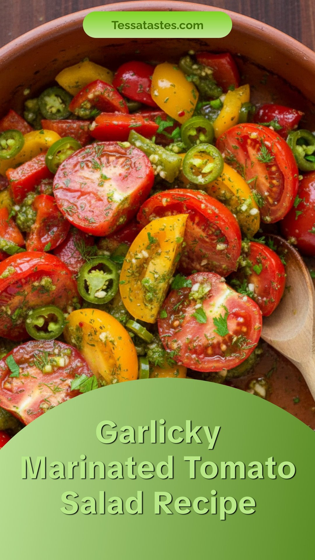 Garlicky Marinated Tomato Salad Recipe