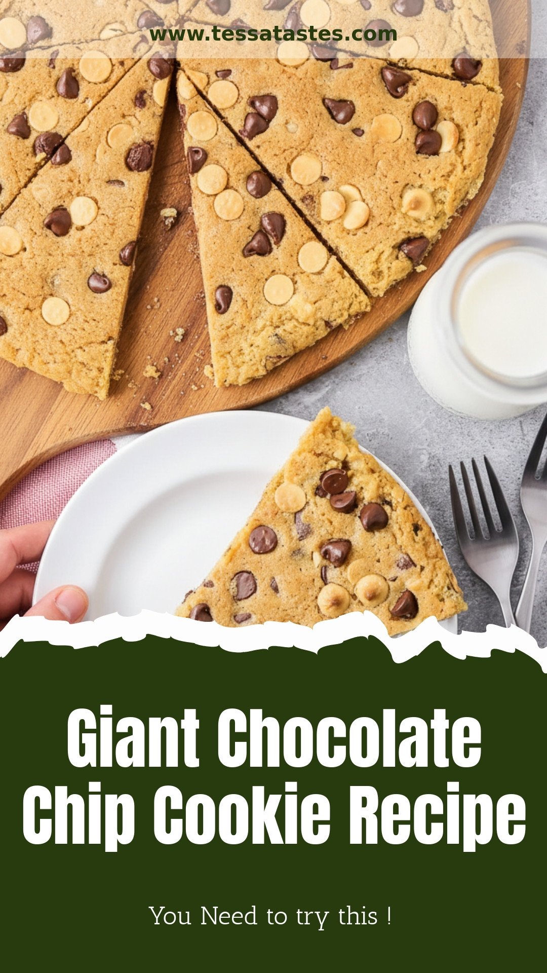 Giant Chocolate Chip Cookie Recipe