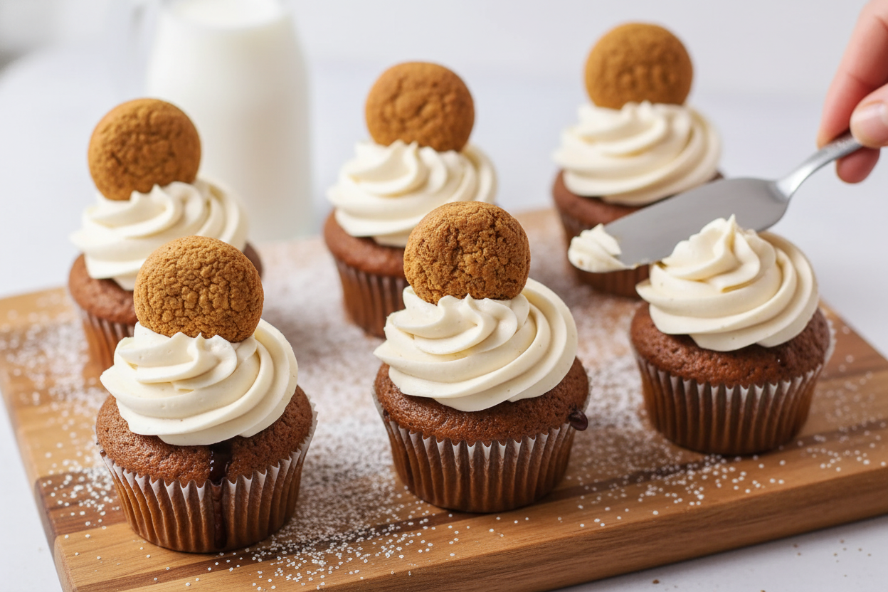 Gingerbread Cupcakes Recipe for Holidays