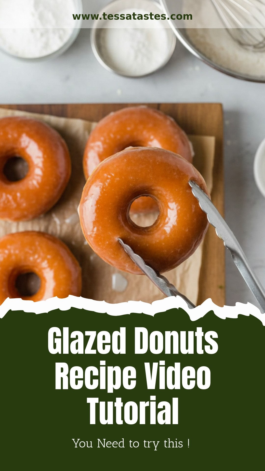Glazed Donuts Recipe Video Tutorial